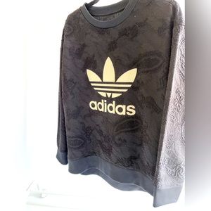 Oversized adidas jacquard sweatshirt